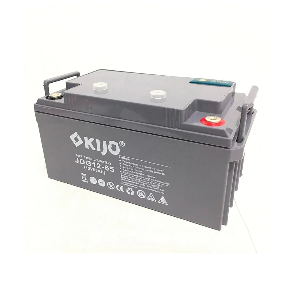 KIJO JDG-12-65AH Bateria 12V-65AH AGM-GEL para UPS y Paneles Solares35x35.6x17.5cm