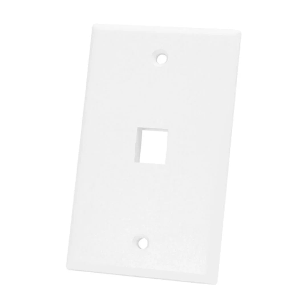 DIXON JE3001WH Faceplate placa frontal simple 1 Puerto blanco