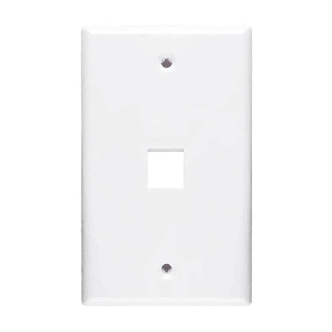 DIXON JE3001WH Faceplate placa frontal simple 1 Puerto blanco