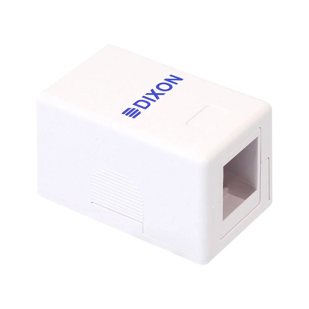 DIXON JE301/WH Roseta adosable 1 Puerto blanco