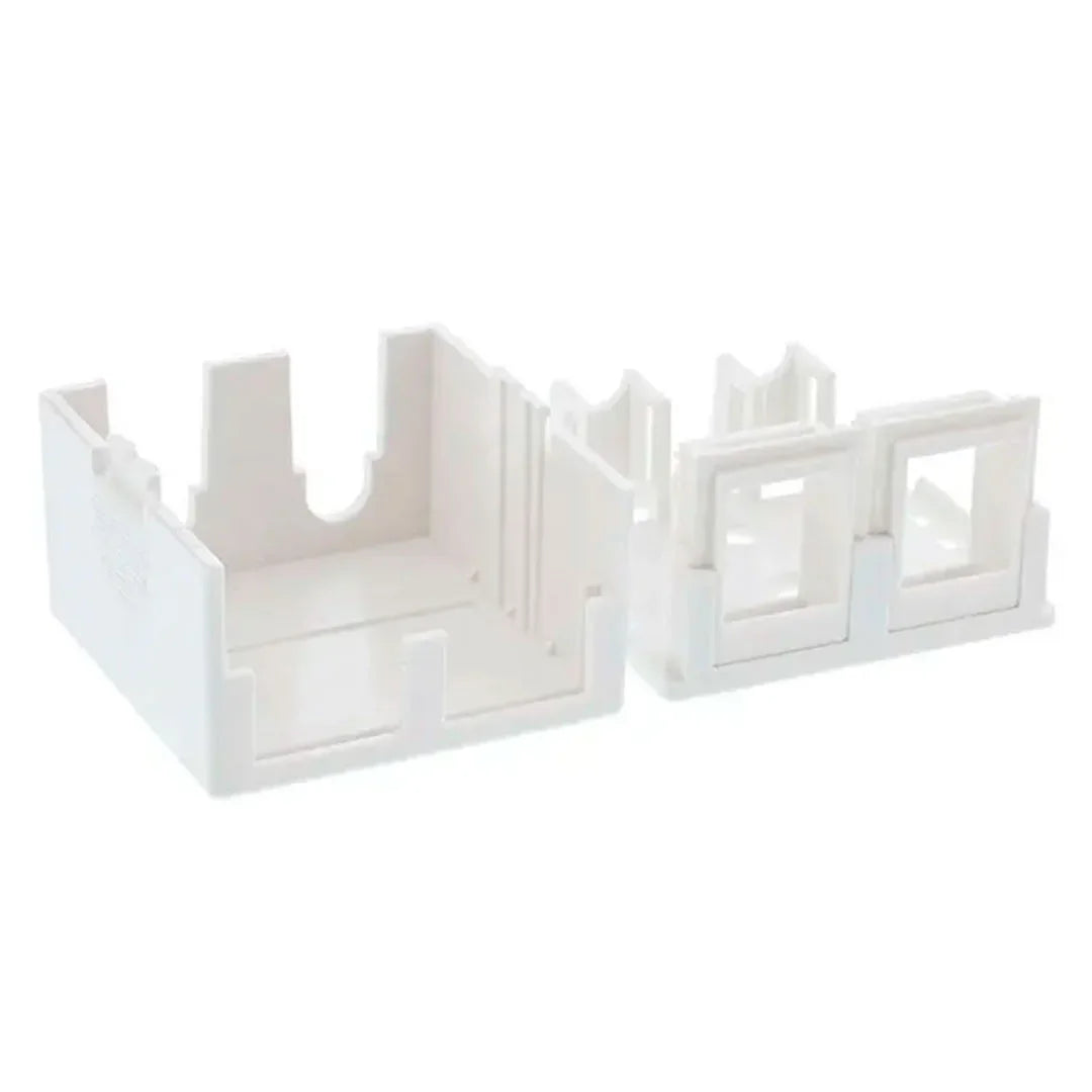 DIXON JE302/WH Roseta adosable 2 Puertos blanco