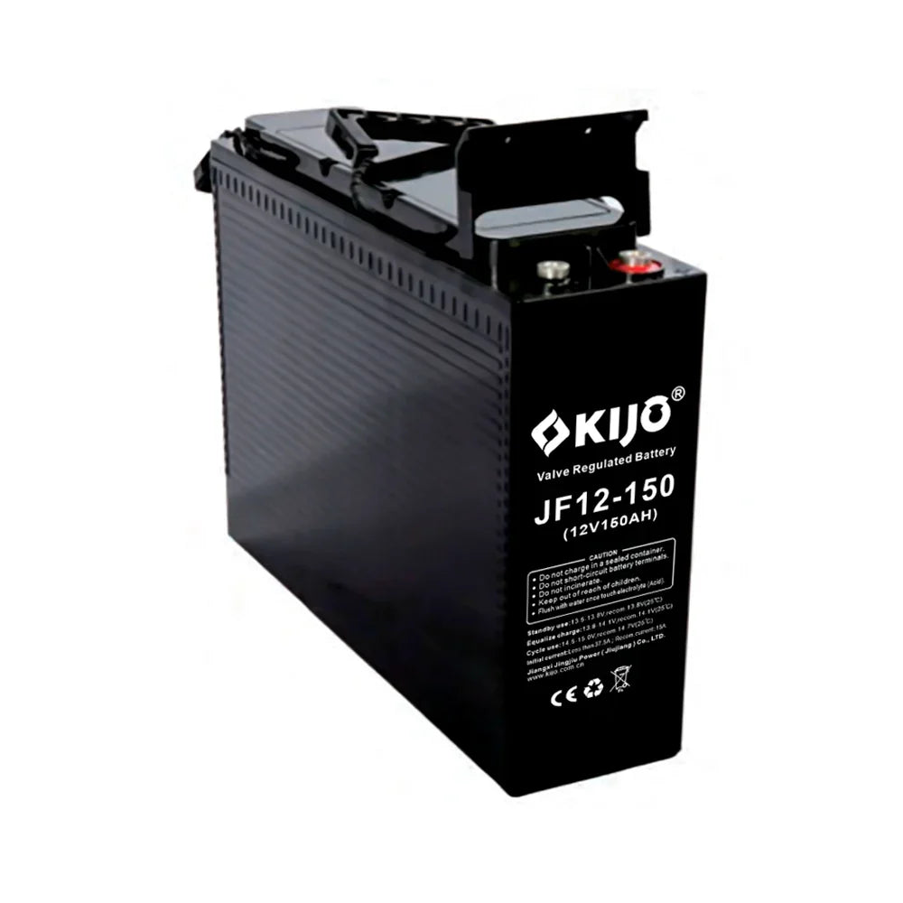 KIJO JF12-150AH Bateria 12V-150AH de Terminal Frontal para UPS y Paneles Solares 55.1x11x28.8cm