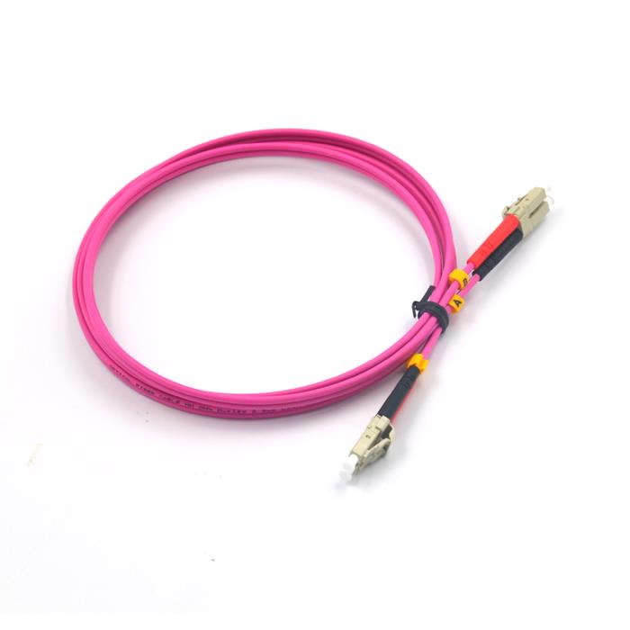 MMC JLCLC2DMUL50OM4 Jumper Patch Cord de Fibra Optica LC-LC Duplex Multimodo OM4 LSZH 2m