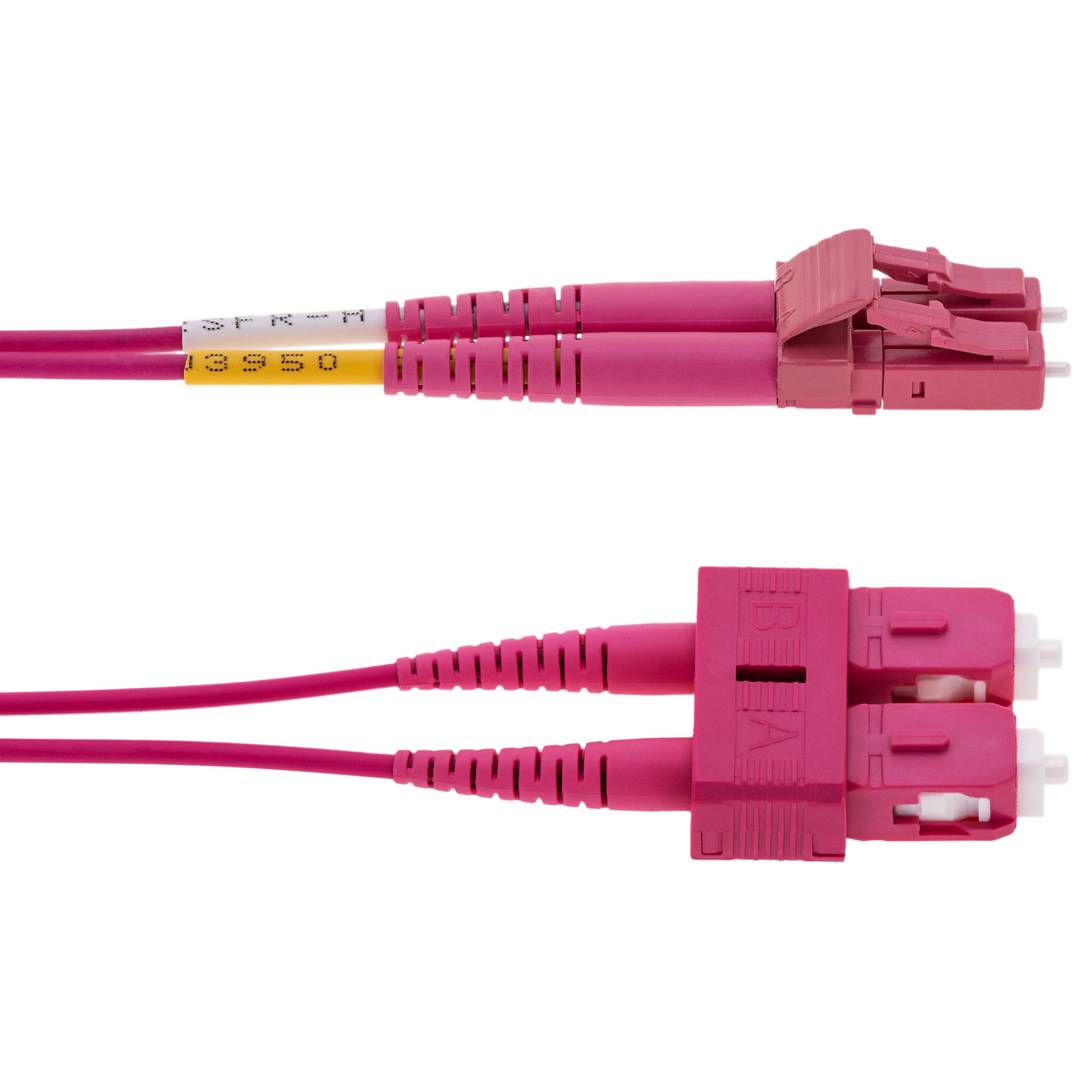 MMC JLCSC10DMUL50OM4 Jumper Patch Cord de Fibra Optica LC-SC UPC Duplex Multimodo OM4 LSZH 10m
