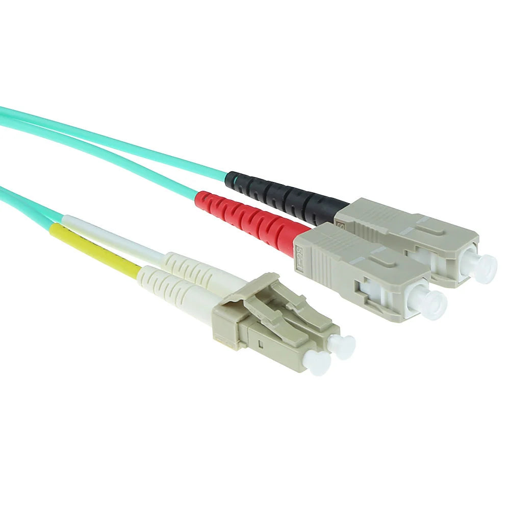MMC JLCSC3DMUL50OM4 Patch Cord de Fibra Optica LC-SC UPC Duplex OM4 Multimodo LSZH 3m