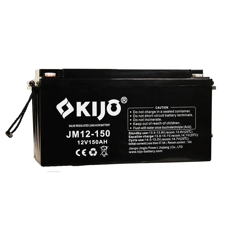 KIJO JM12-150AH Bateria 12V-150AH AGM de Ciclo Profundo para UPS y Paneles Solares 48.3x17x24.1cm