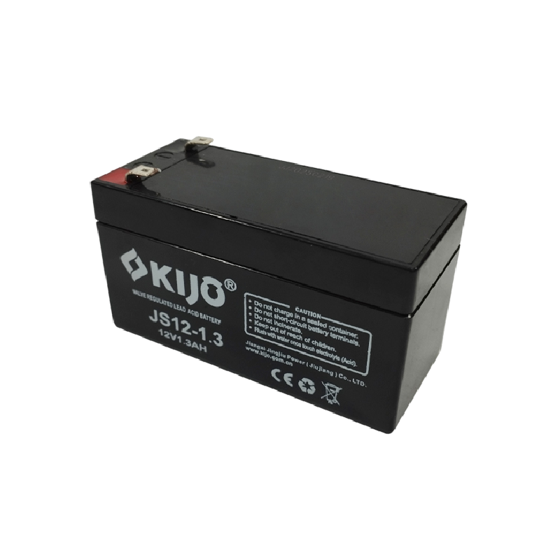 KIJO JS12-1.3AH Batería 12V-1.3AH Seca AGM para UPS y Paneles Solares 9.7x4.3x5.2cm