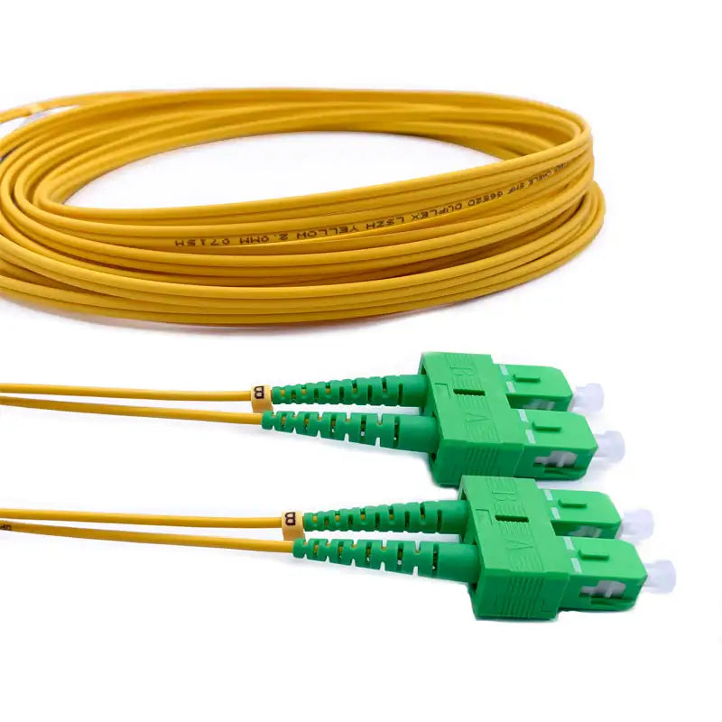 MMC JSCASCA10DOS2 Jumper Patch Cord de Fibra Optica SC-SC APC Duplex Monomodo OS2 LSZH 10m