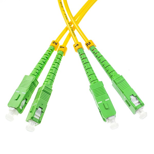 MMC JSCASCA10DOS2 Jumper Patch Cord de Fibra Optica SC-SC APC Duplex Monomodo OS2 LSZH 10m
