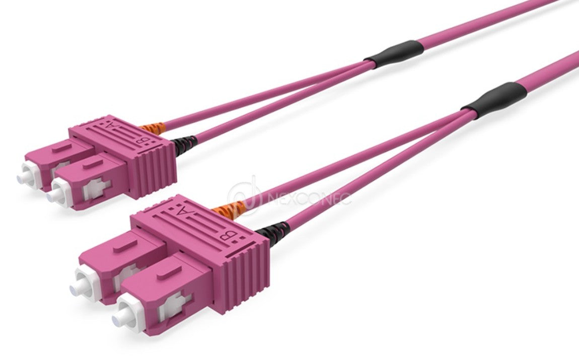 MMC JSCSC5DMUL50OM4 Jumper Patch Cord de Fibra Optica SC-SC UPC Duplex Multimodo OM4 LSZH 5m