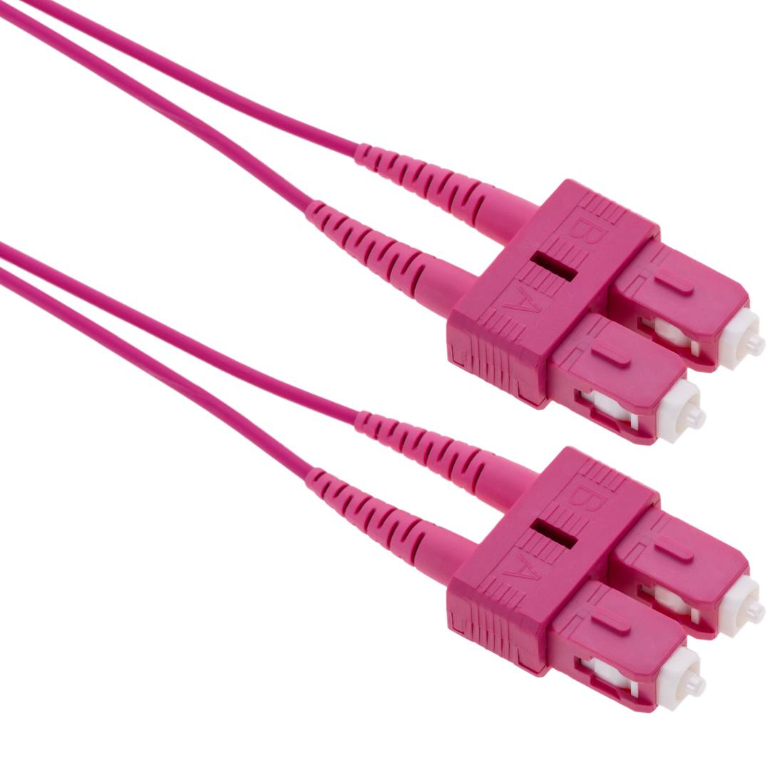 MMC JSCSC5DMUL50OM4 Jumper Patch Cord de Fibra Optica SC-SC UPC Duplex Multimodo OM4 LSZH 5m