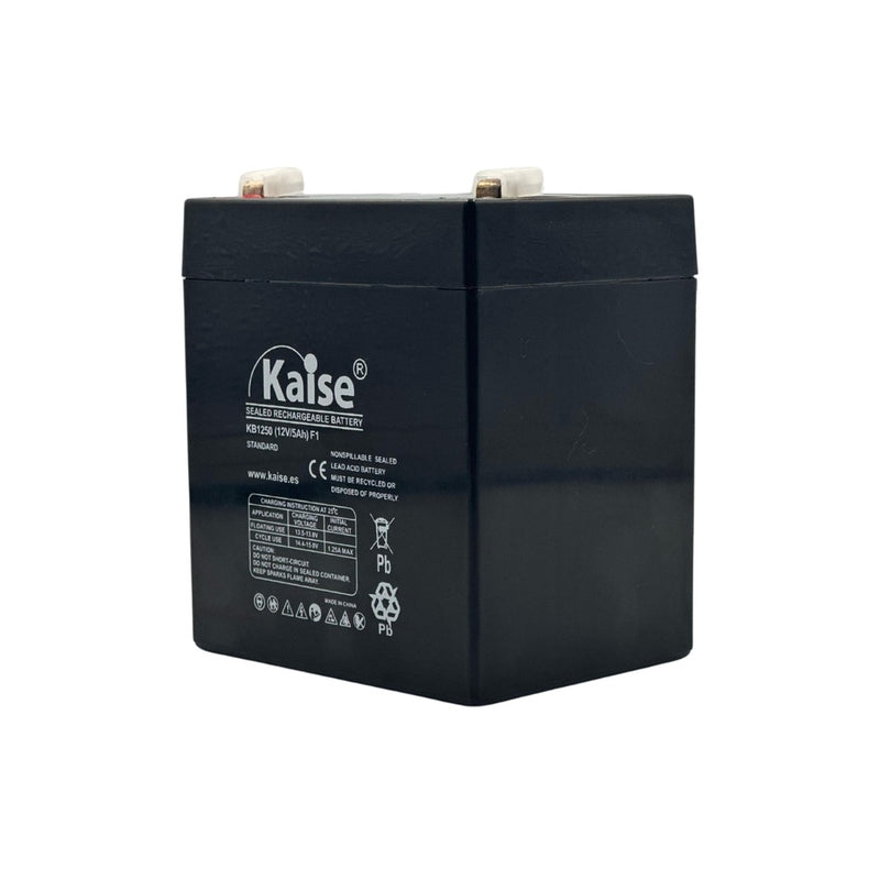 KAISE KB1250 Rechargeable dry battery 12v 5Ah for UPS, fence panels, alarm and fire, etc.