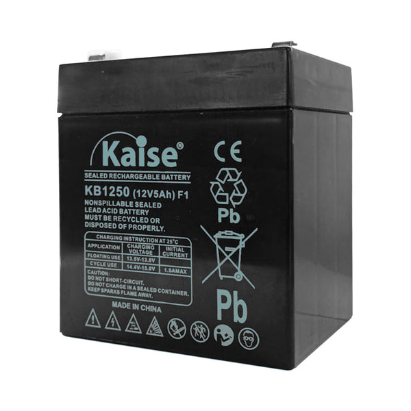 KAISE KB1250 Batería seca recargable 12v 5Ah