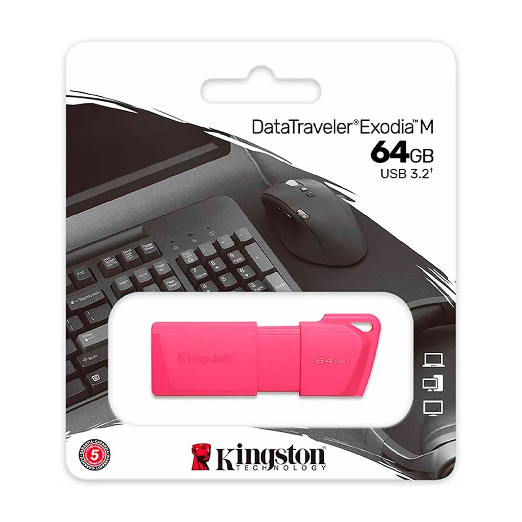 Kingston KC-U2L64-7LN 64GB USB DT Exodia M LATAM DTXM NEON PINK