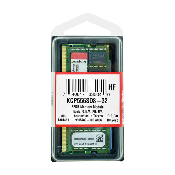KINGSTON KCP556SD8-32 Memoria RAM SODIMM 32GB DDR5 5600MHz