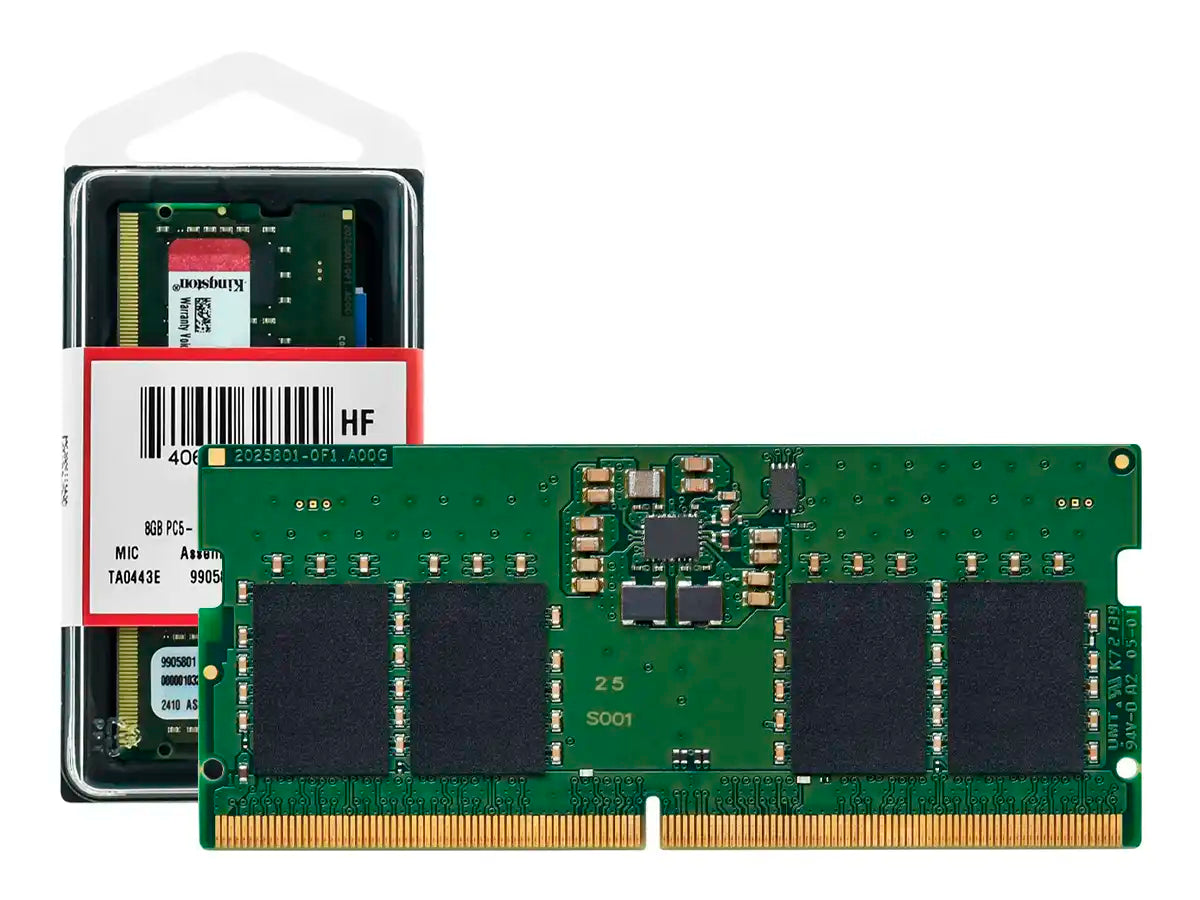 KINGSTON KCP556SS6-8 Memoria RAM SODIMM 8GB DDR5-5600MT/s PC5-44800 CL46 1.1V 262pin 1Rx16 Non-ECC