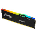 KINGSTON KF556C40BBA-16 - Kingston Fury Beast 16GB DDR5-5600MHz PC5-44800 CL40 Ram Memory, 1.25V, 288-Pin XMP 3.0 RGB 