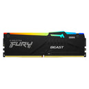 KINGSTON KF556C40BBA-8 - Kingston Fury Beast 8GB DDR5-5600MHz PC5-44800 CL40 1.25V 288-Pin XMP 3.0 RGB Ram Memory 
