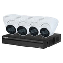 DAHUA KIT/NVR1104HS-P-S3/H/4- HDW1230T1P-02 Kit de videovigilância Gtabador + 4Domo