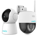 UNIVIEW KIT-1 Pack Cámaras de seguridad Wifi 2MP interior y exterior 360º