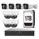 UNIVIEW KITIP-7 Kit cámara de seguridad IP 2MP: NVR 8ch+4Ext+4Int+1TB