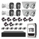 UNIVIEW KIT-TVI-5 Kit cámara de seguridad analógico 2MP: XVR 8ch+4Int+4Ext+1TB+8Balun+8Fte