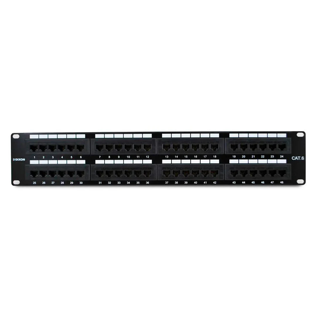 DIXON KJ-P48-M Patch panel Cat 6 modular 48 Puertos vacío