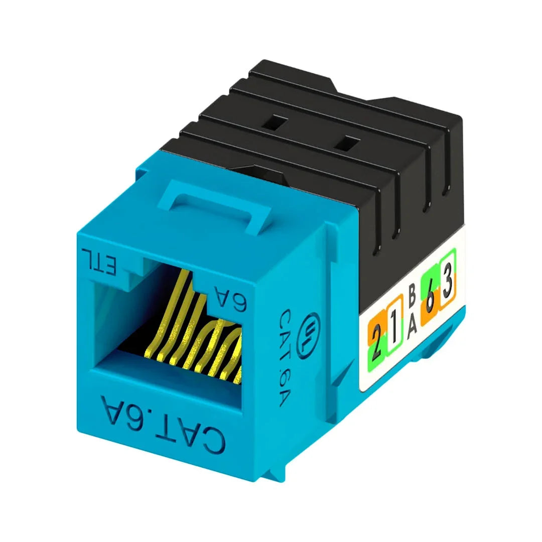 DIXON KJ38-C6A-US/BLN Jack RJ45 Cat 6A azul de poncheo
