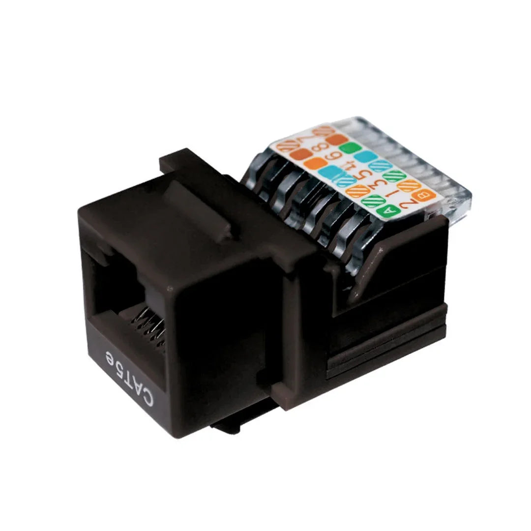 DIXON KJ7-CE-US/BKN Jack RJ45 Cat 5e negro a presión