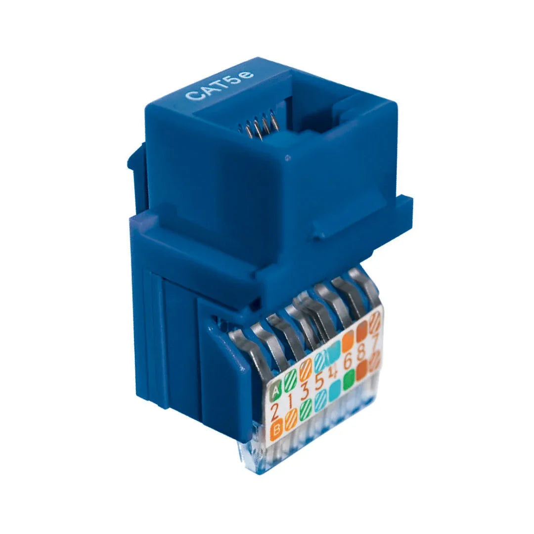 DIXON KJ7-CE-US/BLN Jack RJ45 Cat 5e azul a presión