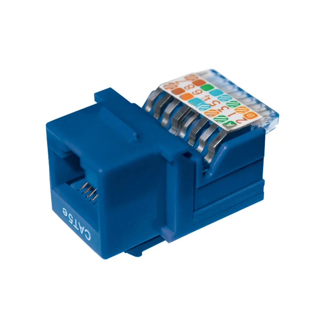DIXON KJ7-CE-US/BLN Jack RJ45 Cat 5e azul a presión