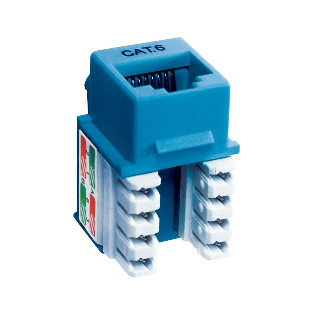 DIXON KJ8-C6-US/BLN Jack RJ45 Cat 6 de poncheo azul