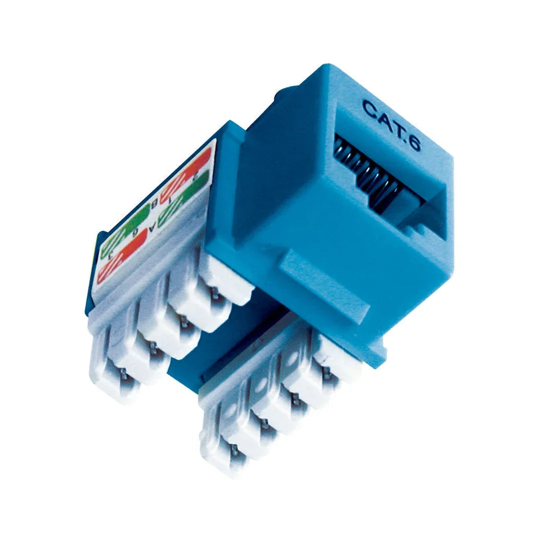 DIXON KJ8-C6-US/BLN Jack RJ45 Cat 6 de poncheo azul
