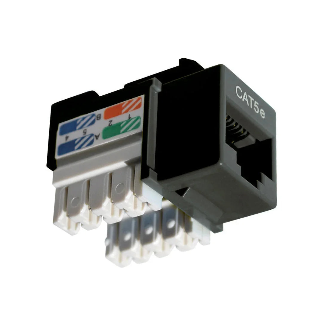 DIXON KJ8-CE-US/BKN Jack RJ45 Cat 5e negro de poncheo