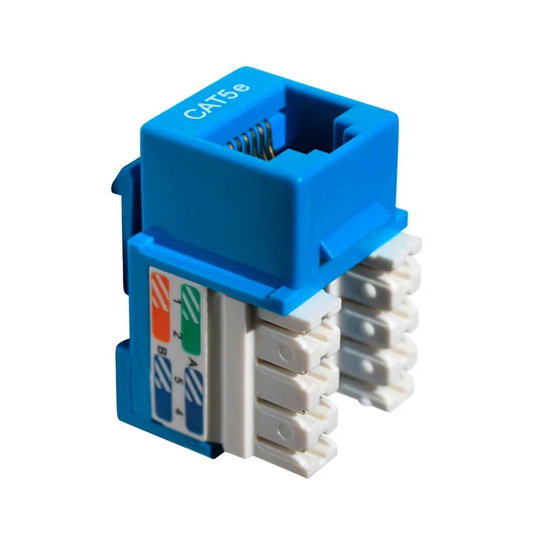 DIXON KJ8-CE-US/BLN Jack RJ45 Cat 5e azul de poncheo