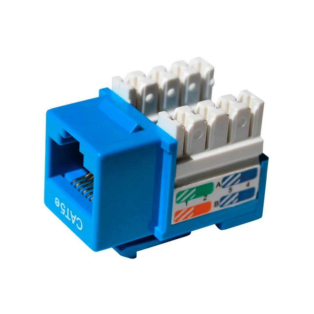 DIXON KJ8-CE-US/BLN Jack RJ45 Cat 5e azul de poncheo