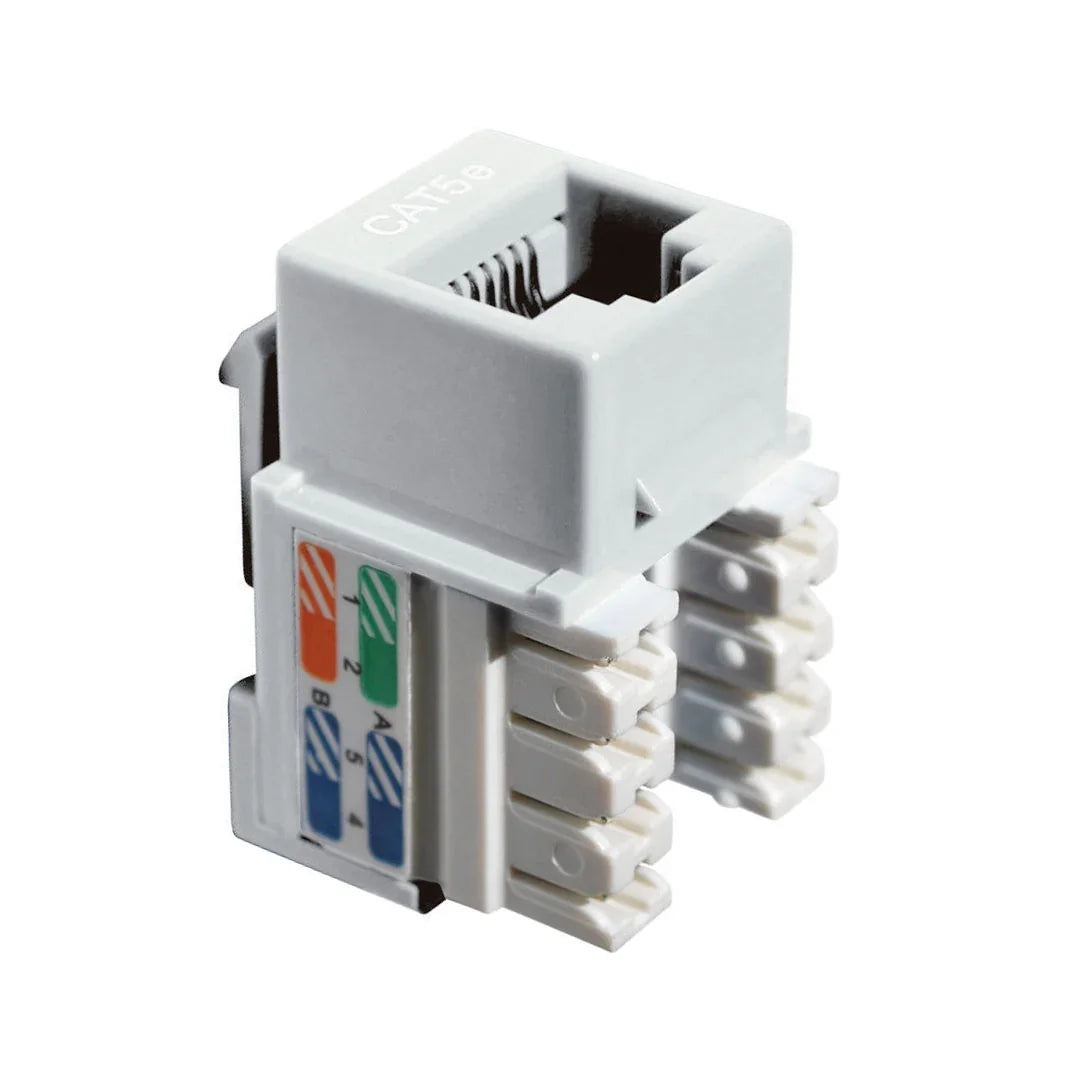DIXON KJ8-CE-US/WHN Jack RJ45 Cat 5e blanco de poncheo