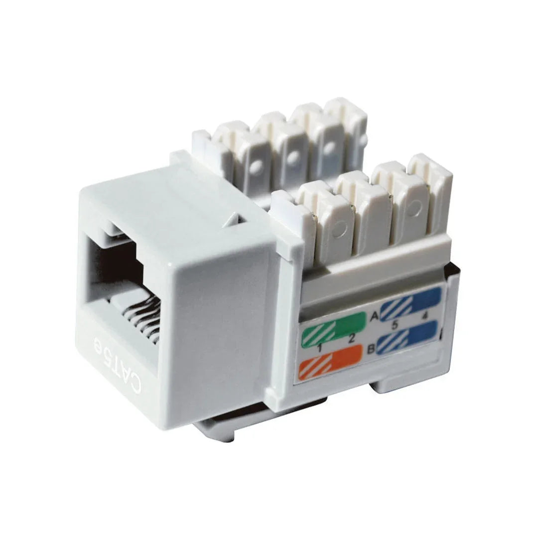 DIXON KJ8-CE-US/WHN Jack RJ45 Cat 5e blanco de poncheo
