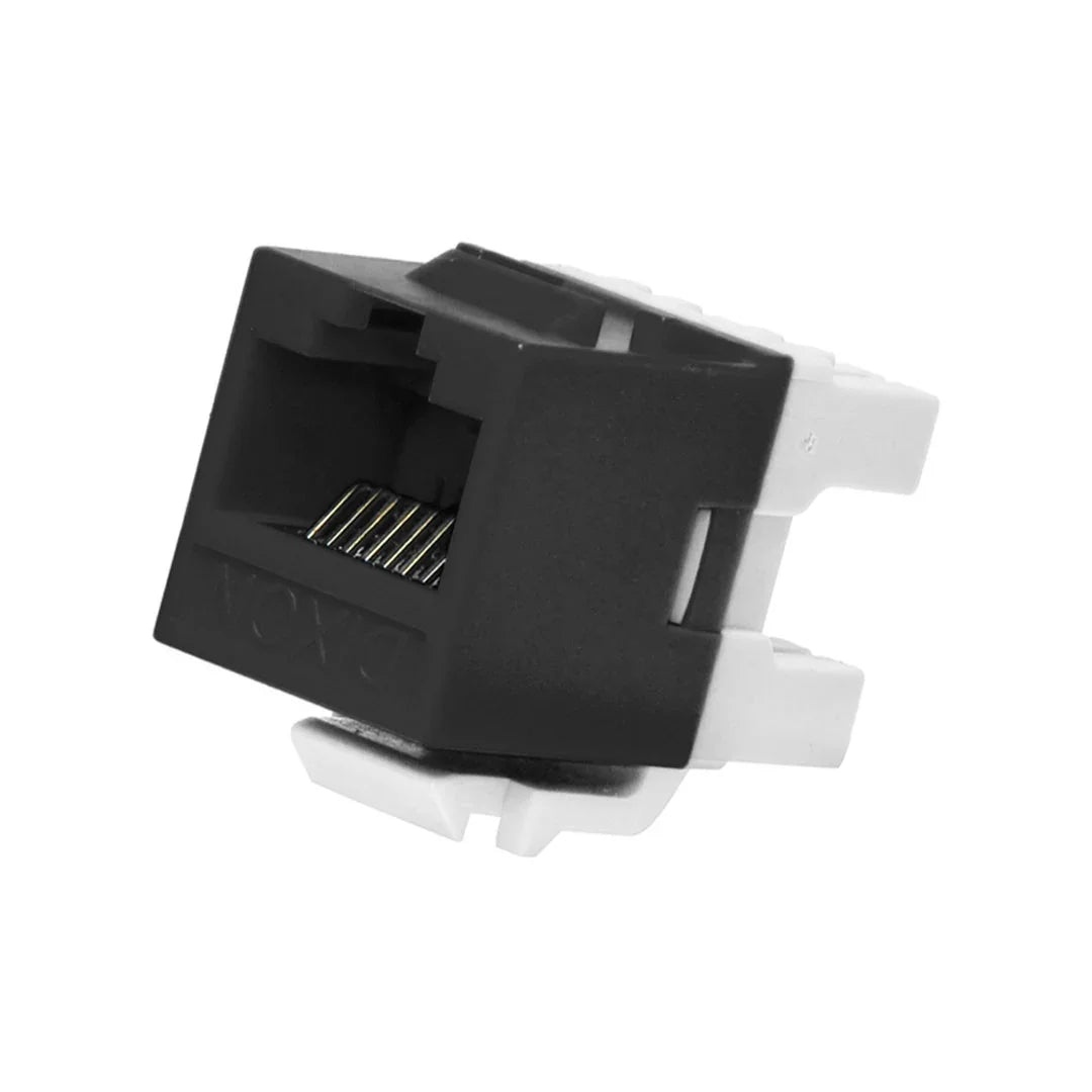 DIXON KJ88-C6-US/BK Jack RJ45 Cat 6 de poncheo negro