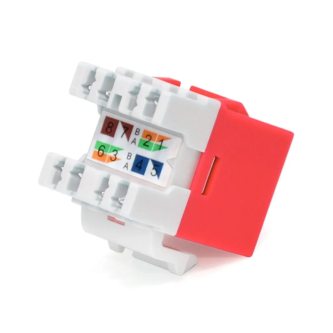 DIXON KJ88-C6-US/RD Jack RJ45 Cat 6 de poncheo rojo