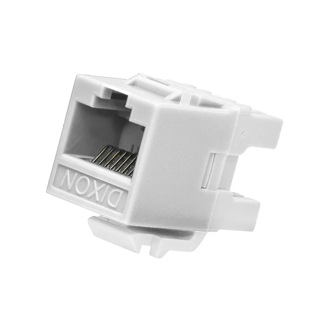 DIXON KJ88-C6-US/WH Jack RJ45 Cat 6 de poncheo blanco