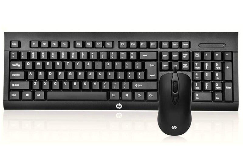 HP KM100 Combo teclado + mouse, teclado 105 teclas, mouse 4 botones con cable USB