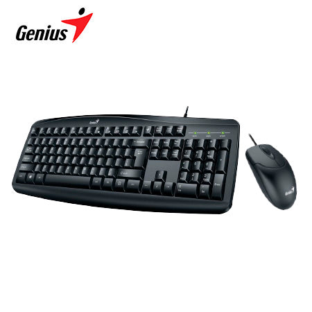 GENIUS KM-200 Kit Teclado + Mouse Smart USB Multimedia Silent - Negro 31330003401