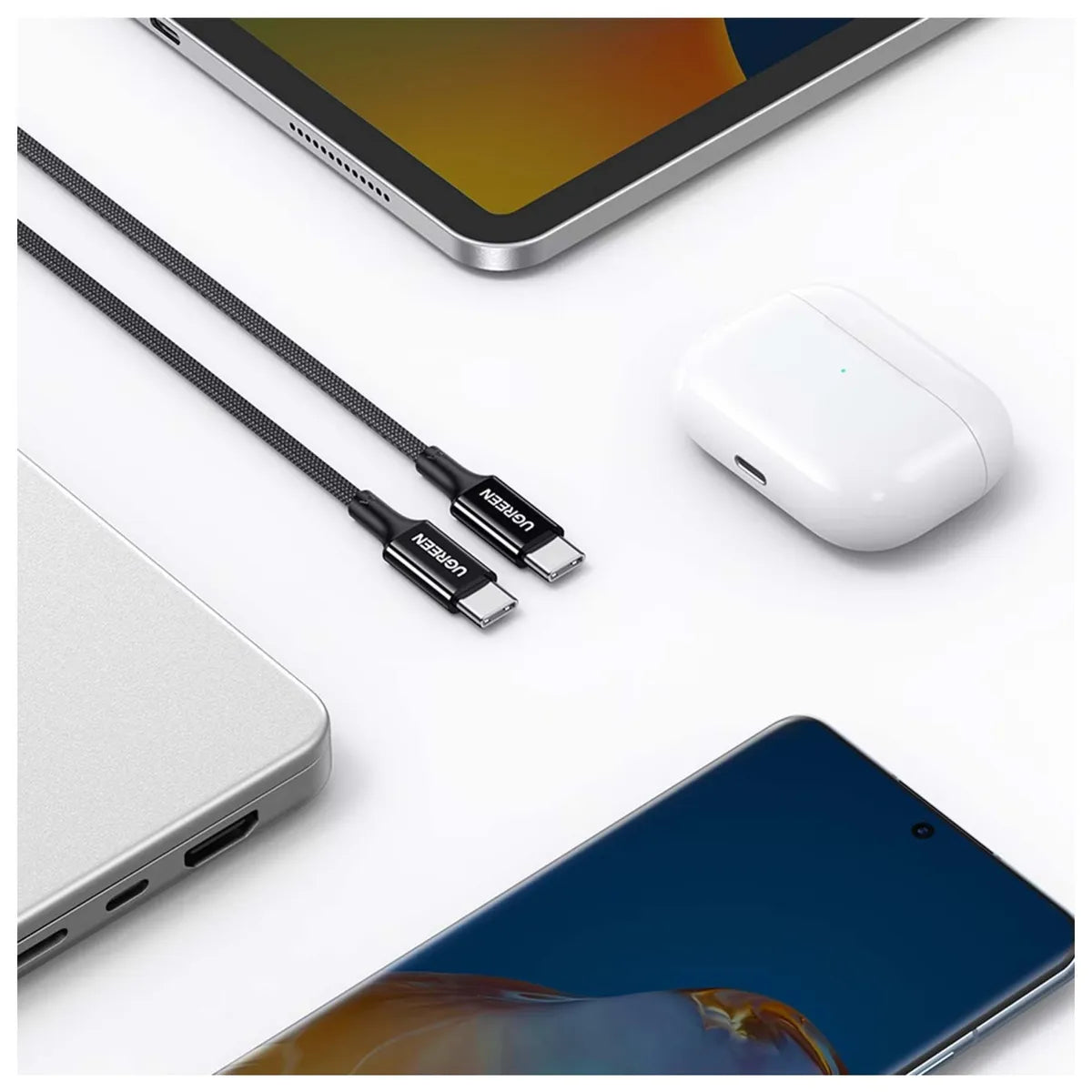 UGREEN L501 35254 Cable USB-C a USB-C 3A Max 1m