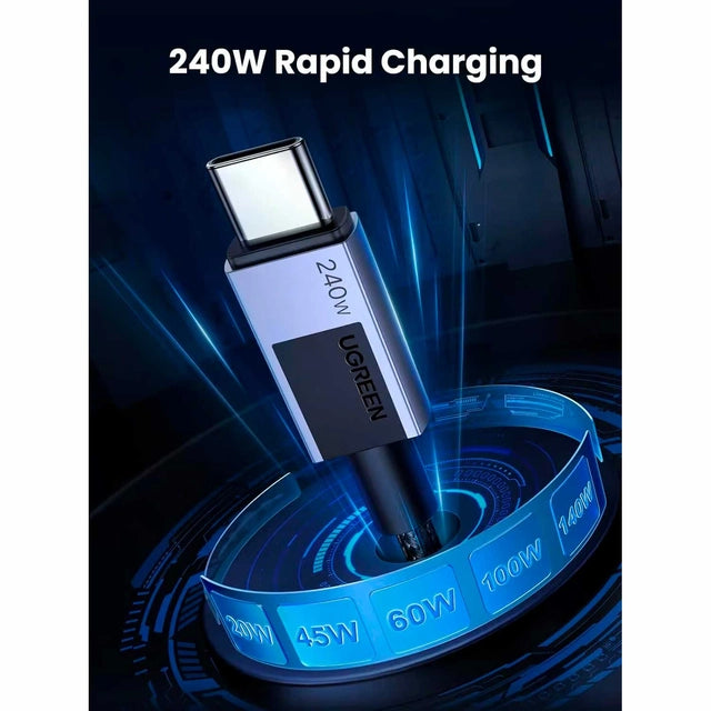 UGREEN L513 45067 Cable de Carga Rapida USB-C a USB-C 240W 1M Trenzado