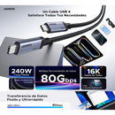 UGREEN L706 65383 Cable USB-C a USB-C Gen4 240W