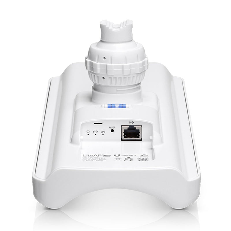 UBIQUITI LAP-GPS, Estación base 2x2 MIMO airMax Liteap AC hasta 450 Mbps, 5 GHz (5150 - 5875 Mhz) con antena integrada de 17 dBi y cobertura de 90 grados con gps sync