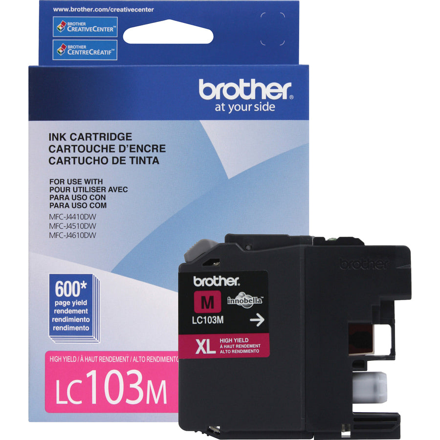 BROTHER LC103M Cartucho de Tinta Color Magenta 600 Paginas