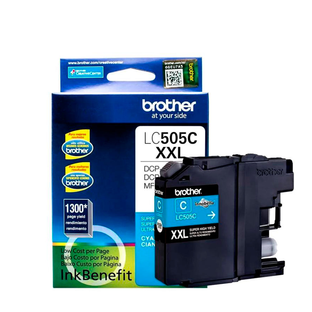 BROTHER LC505C Cartucho de Tinta Color Cyan 1300 Paginas