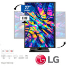 LG 27BK550Y Monitor LED 27" FHD 1080 Pivotable 360º IPS, HDMI, DP, USB Profesional 24x7